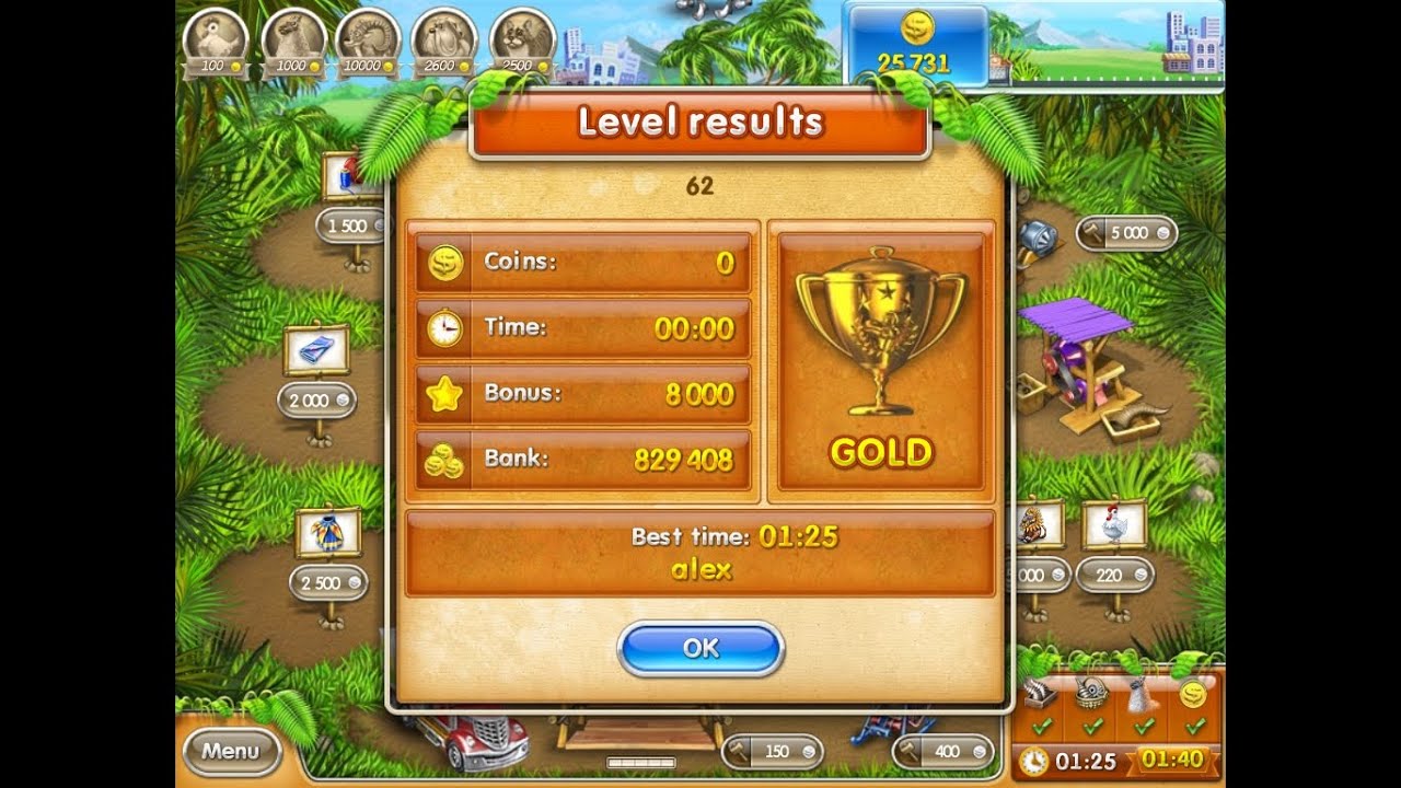 Farm Frenzy 3 only GOLD (level 62) playthrough Веселая ферма 3 (уровень 62) Золото