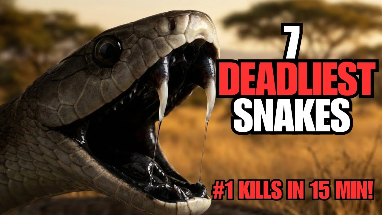 The 7 DEADLIEST Snakes in the World! 🐍💀 (Number 1 Kills in 15 Minutes!)