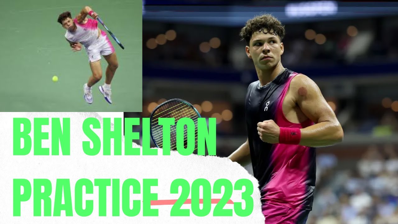 Ben Shelton 2023 Practice #tennis #tenis #usopen #usa #tennisplayer #tennisshots #tenista