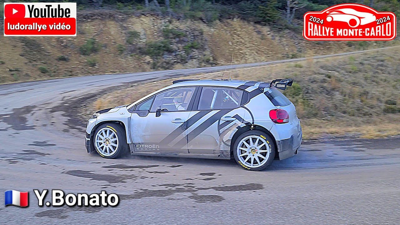 test rallye Monte-Carlo 2024 essai Citroën C3 rallye 2 / tout au câble / full attack