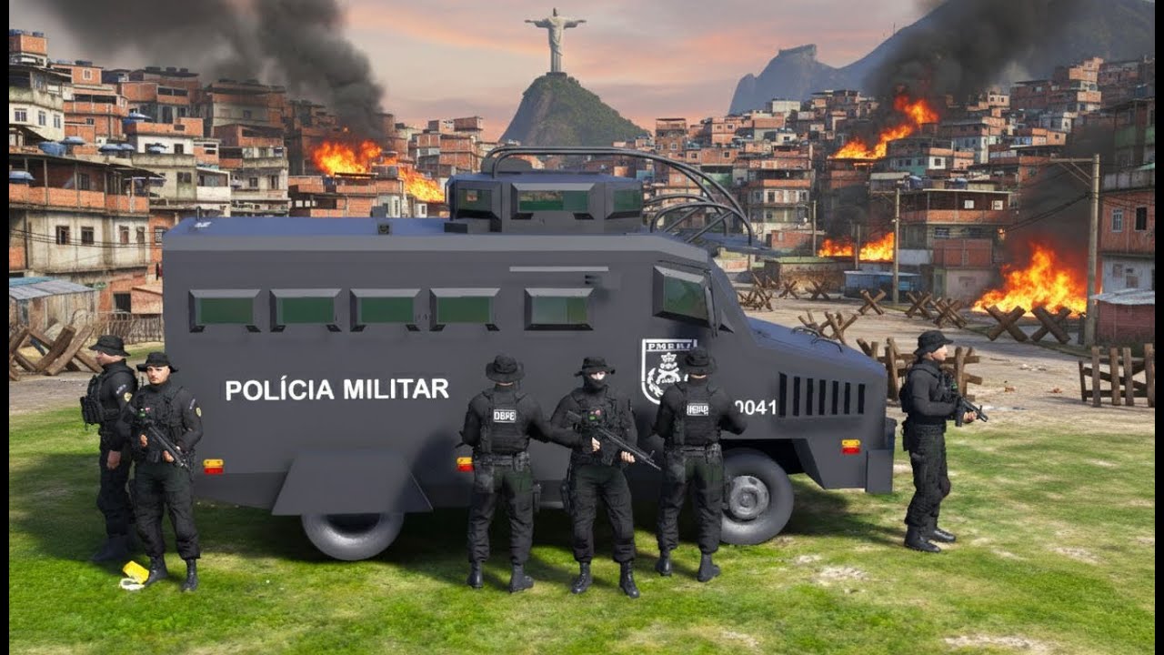 8  CRIMINOSOS MORREM APÓS CONFRONTO COM BOPE - PMERJ | GTA 5 POLICIAL