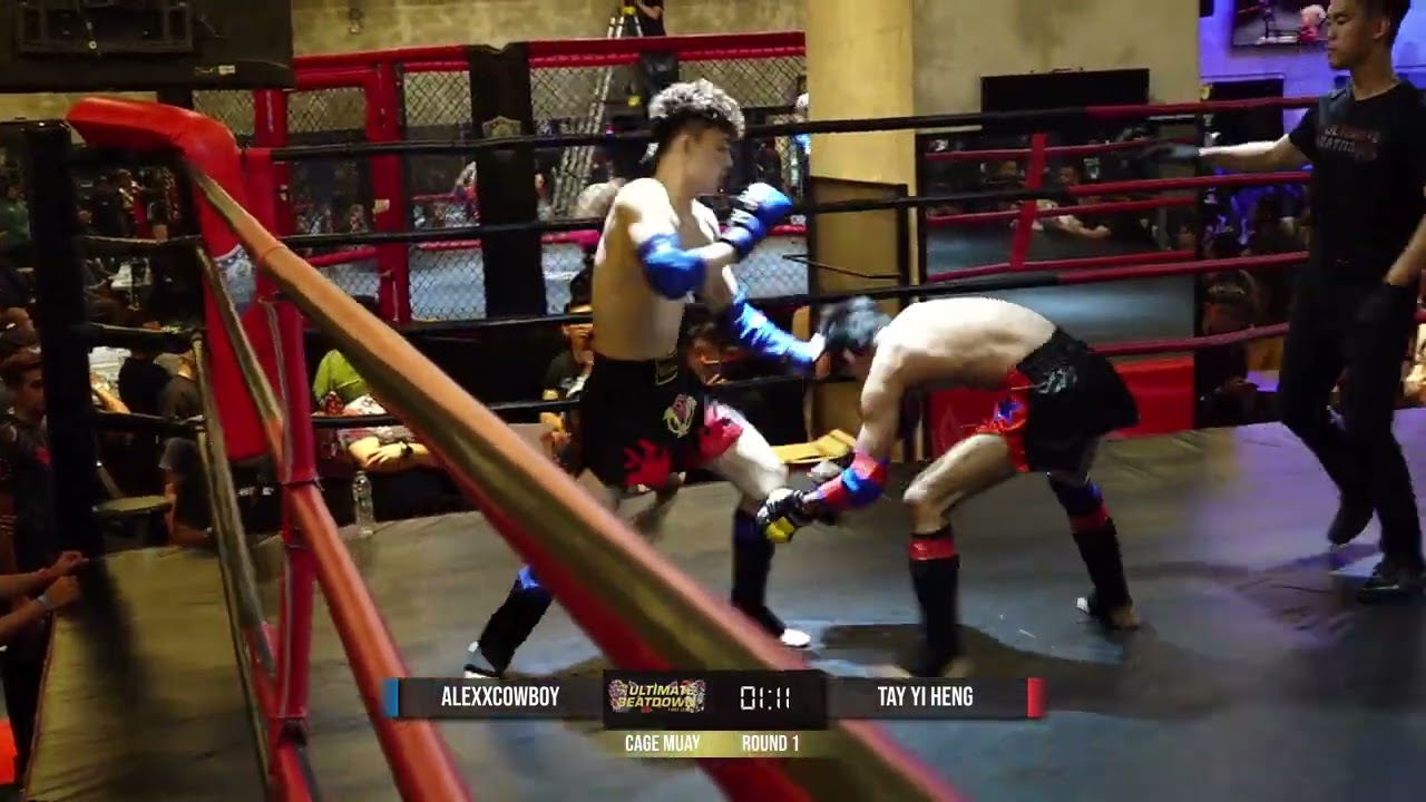 Ultimate Beatdown 48 : KickBoxing   Alex Cowboy vs Tay Yi Heng