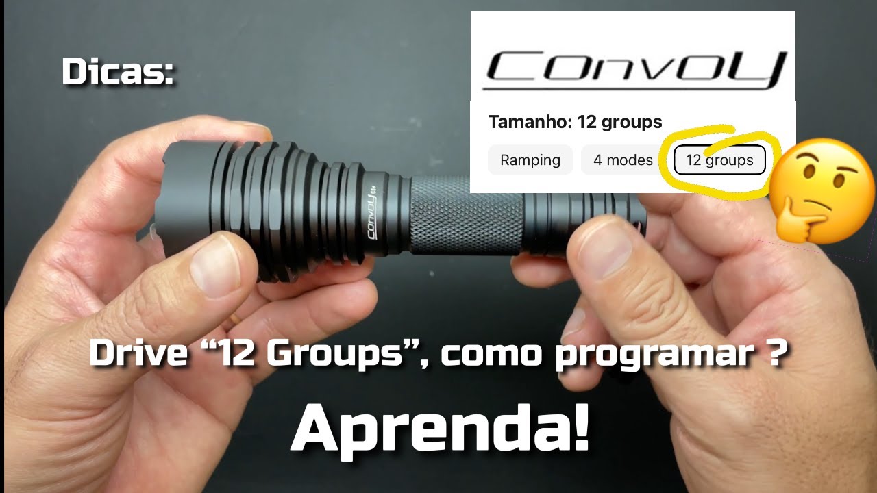 Dica: Aprenda a configurar lanternas Convoy com sistema 