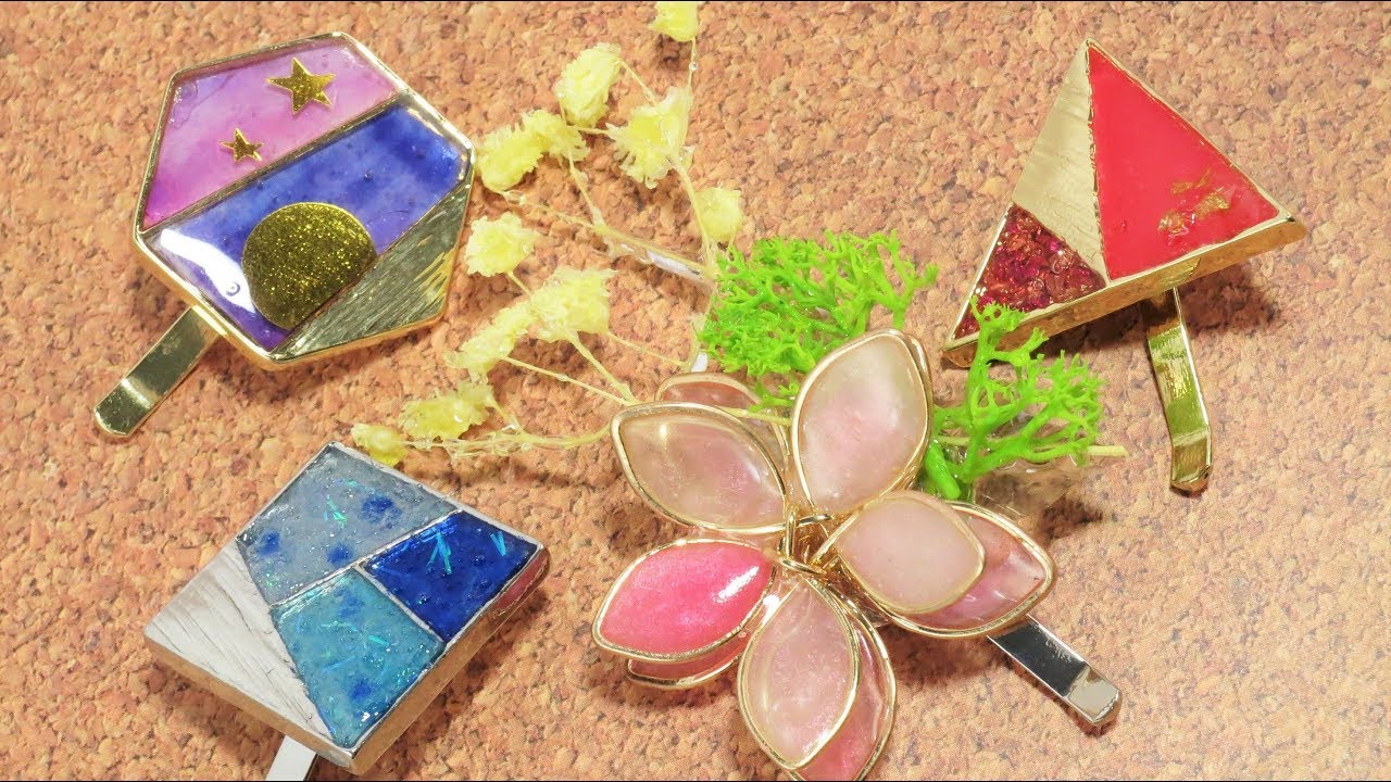 【ＵＶレジン・100均】Can★Do新商品・ヘアフックアレンジ♪～　Hair Hook Arrangement♪ -UVresin-