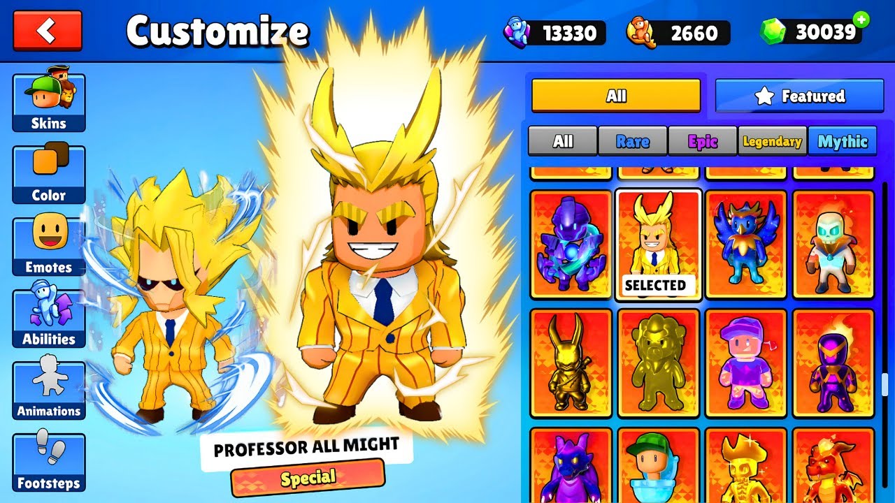 INSANE!! 1 SKIN = 2 CHARACTERS?! SPECIAL ALLMIGHT Skin is TOO COOL!! 💥😱