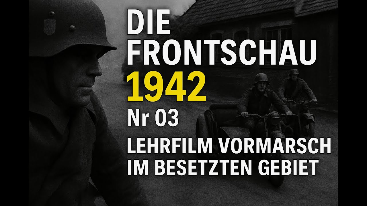 Die Frontschau - 1942 Nr 03 (Subs Español) Lehrfilm Vormarsch Im Besetzten Gebiet