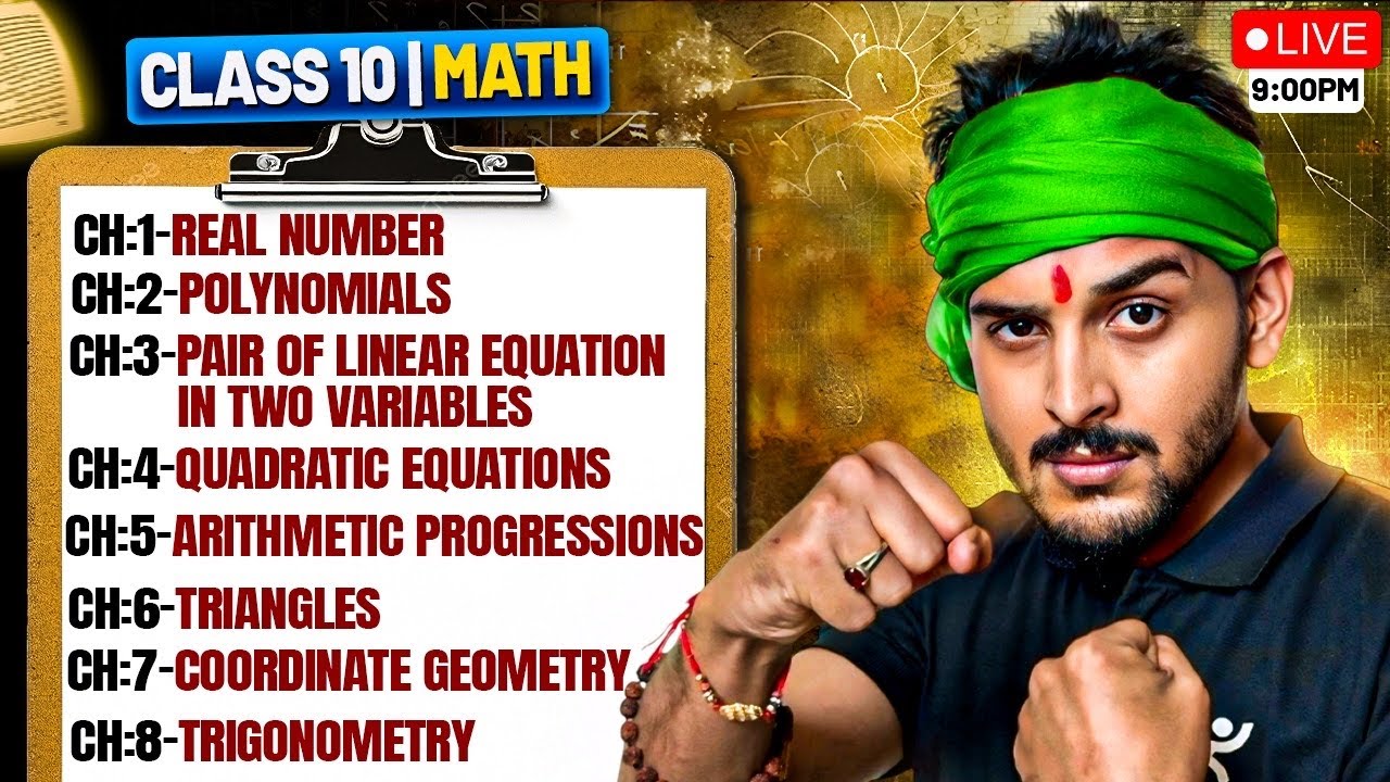 Complete Maths🔥 | CBSE Board Class 10 2025-26 | Score Full Marks | Pranav Sir