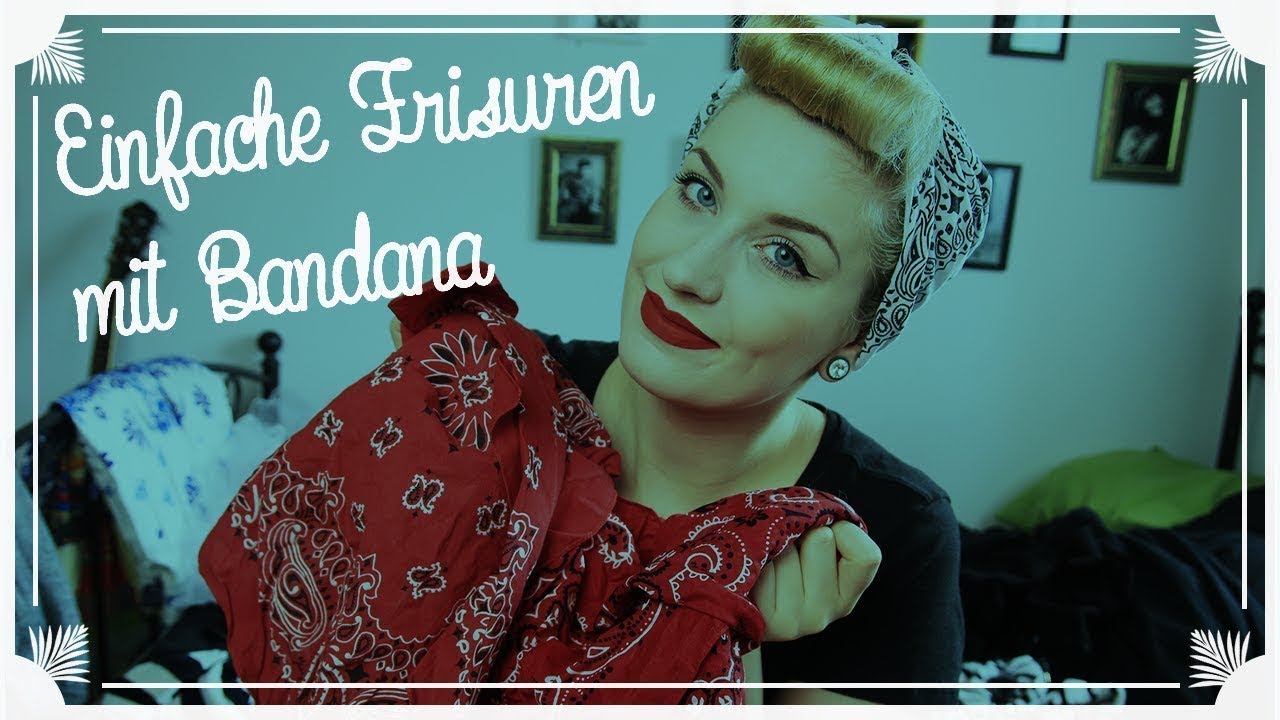 3 Basic Anfänger Rockabilly Frisuren mit Bandana/ MEGA EINFACH!