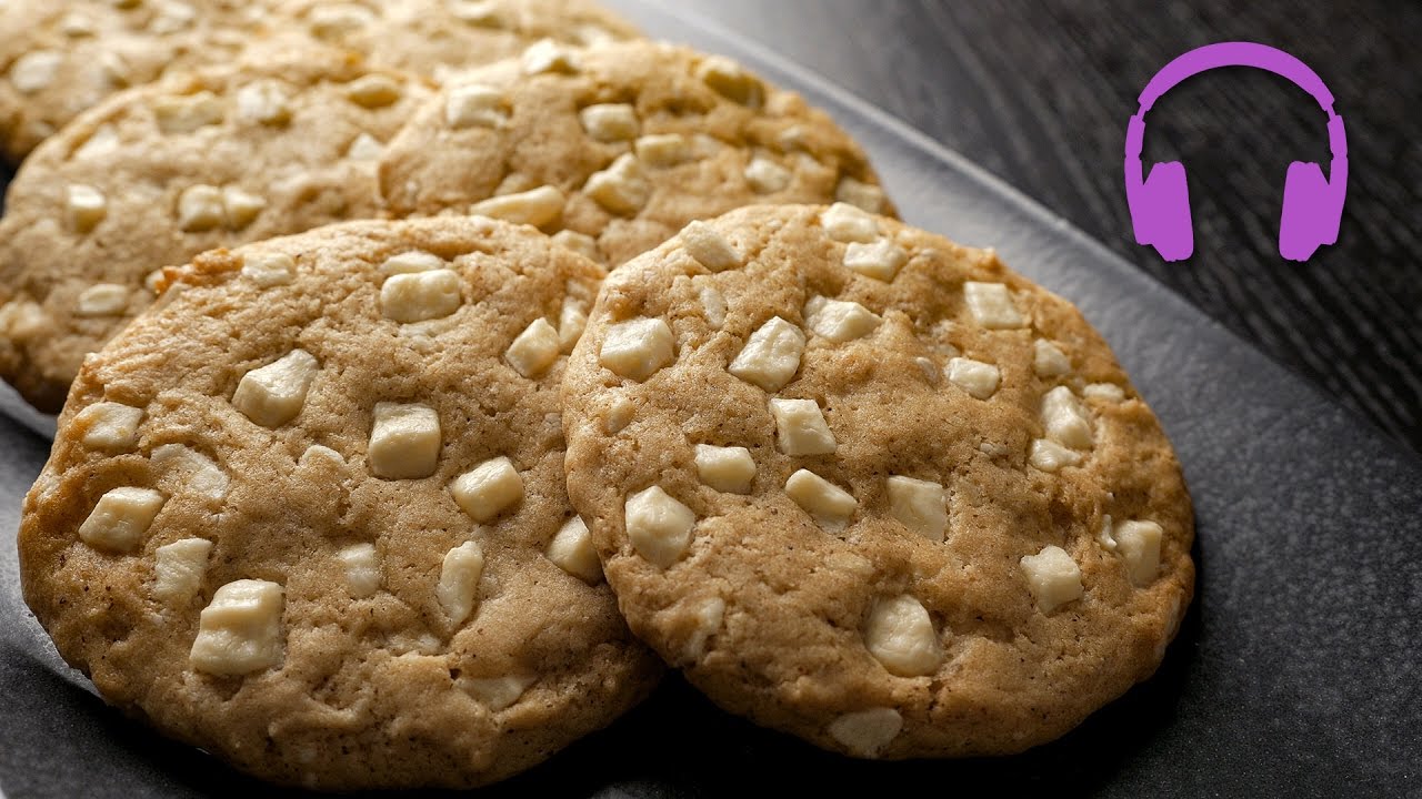 White Chocolate Chip Cookies | ASMR Cooking Sounds 4K