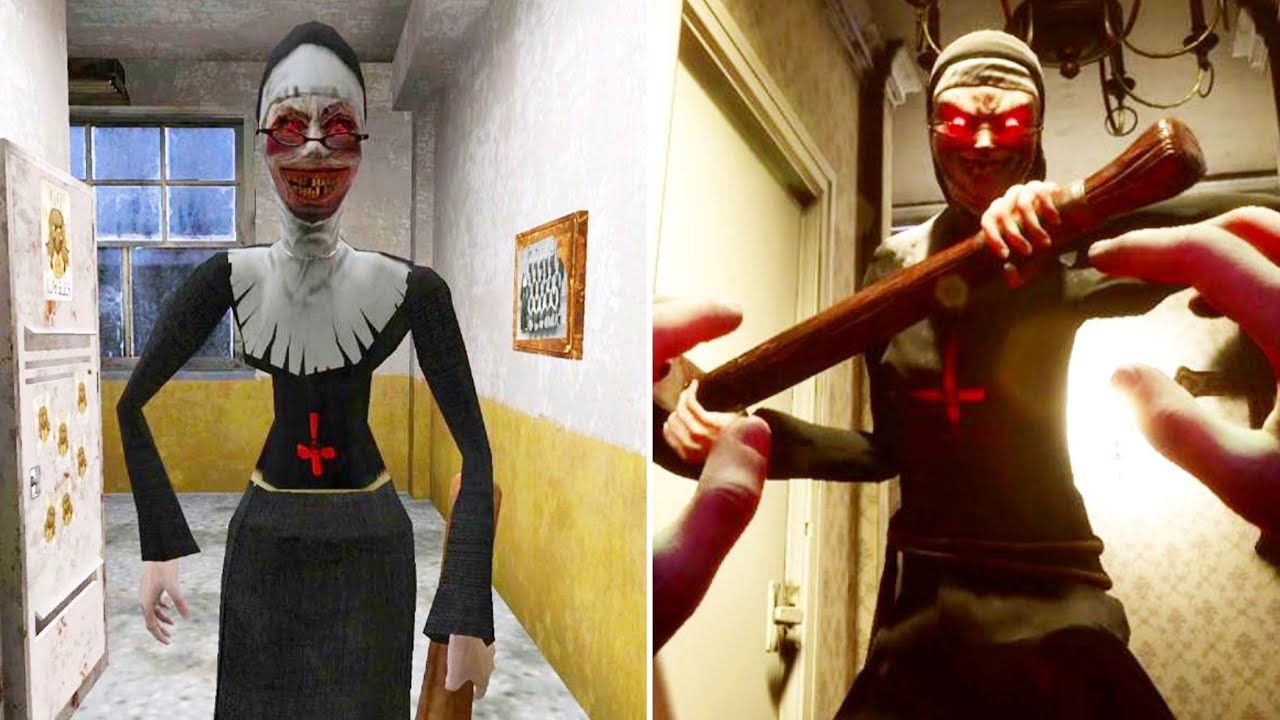 Evil Nun Chase Music & Jumpscare Vs Evil Nun Broken Mask Chase Music And Jumpscare