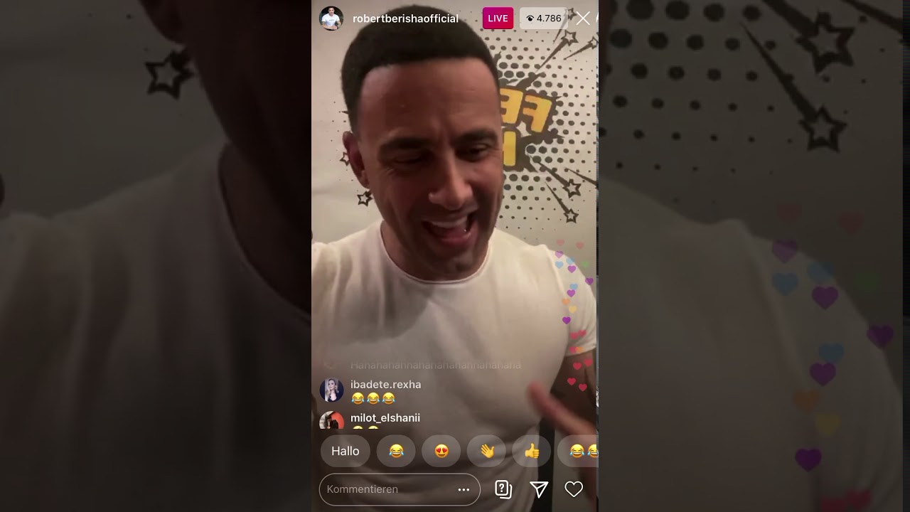 Robert Berisha - Live në Instagram Vica & Muzik Live