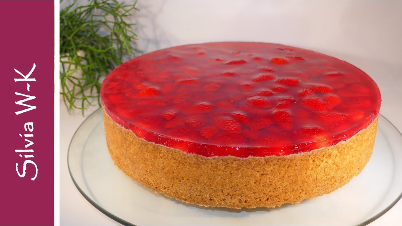 Erdbeerkuchen / Erdbeerkuchen mit Quark / Käsekuchen mit Erdbeeren