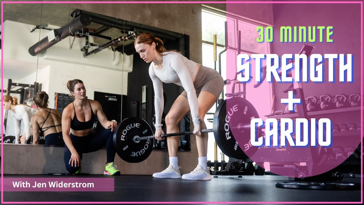 Build Muscle Fast: 30 Min Strength + Cardio Workout | Jen Widerstrom