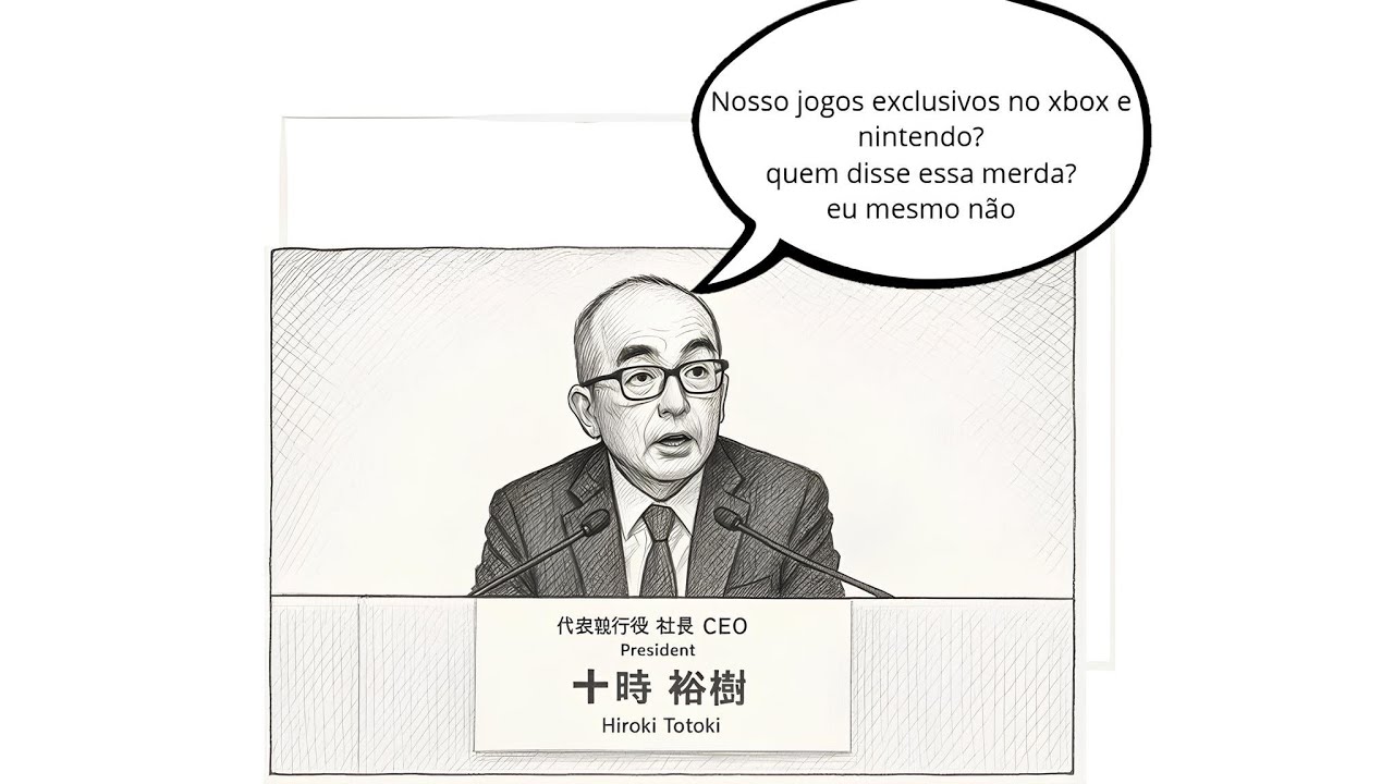 O suposto &aacute;udio de Hiroki Totoki querendo jogos do Playstation no Xbox e Nintendo.