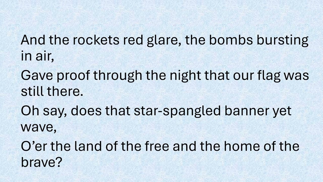 Star Spangled Banner We Honor You ACC