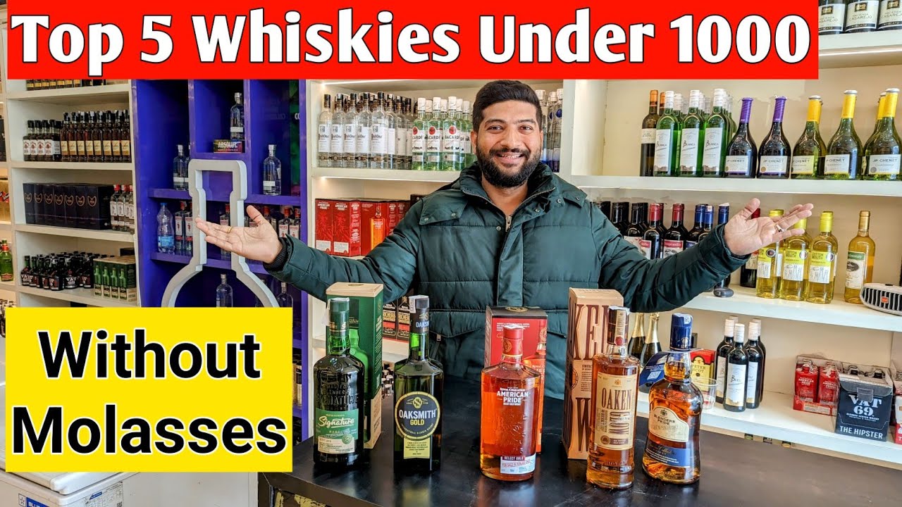 Top 5 Whiskies Under 1000 For Your New Year Party | Molasses Free Whiskies | The Whiskeypedia