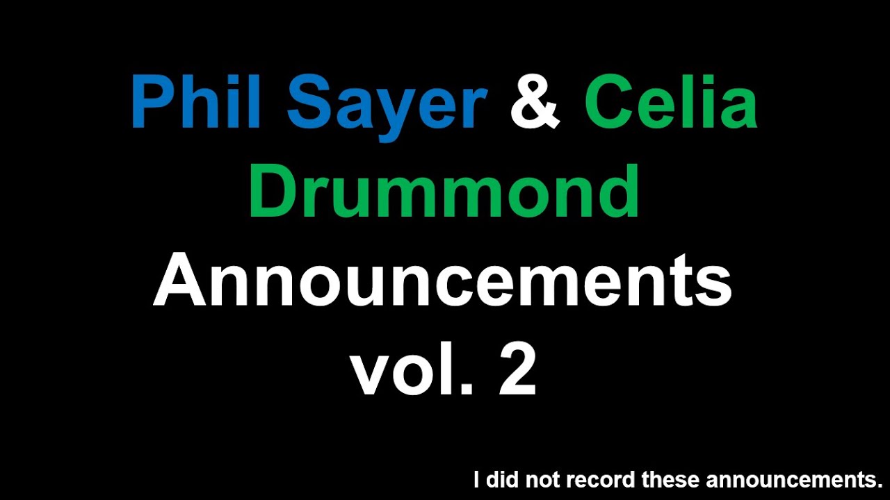 Phil Sayer & Celia Drummond Railway Station Announcements vol. 2