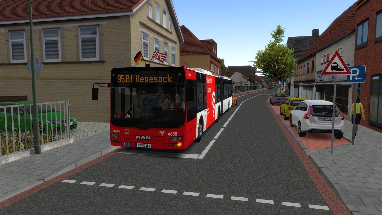 Let`s Play Omsi 2 Das Add-on Bremen Nord Modern Version 2-31 Linie 95