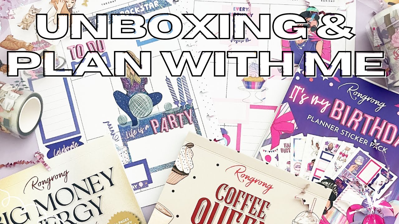 NEW RONGRONG UNBOXING & PLAN WITH ME | Spring Release 2023 Sticker Books & PET Tape