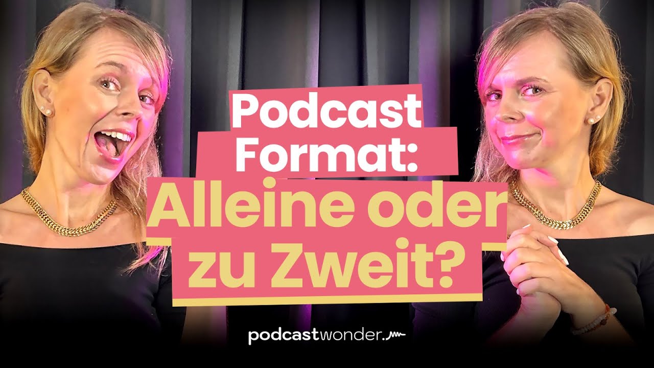 Podcast alleine oder zu zweit machen?