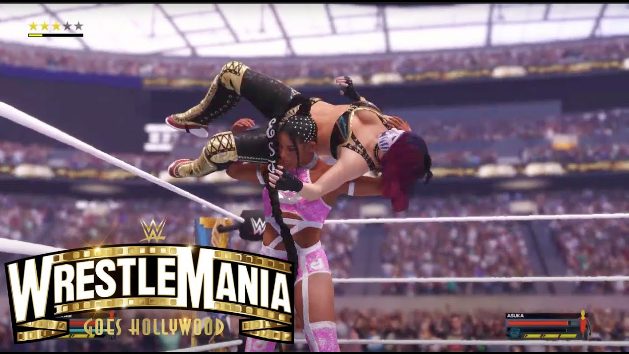 WWE 2K24 Bianca Belair Vs Asuka Wrestlemania 39 | Raw Women's Title