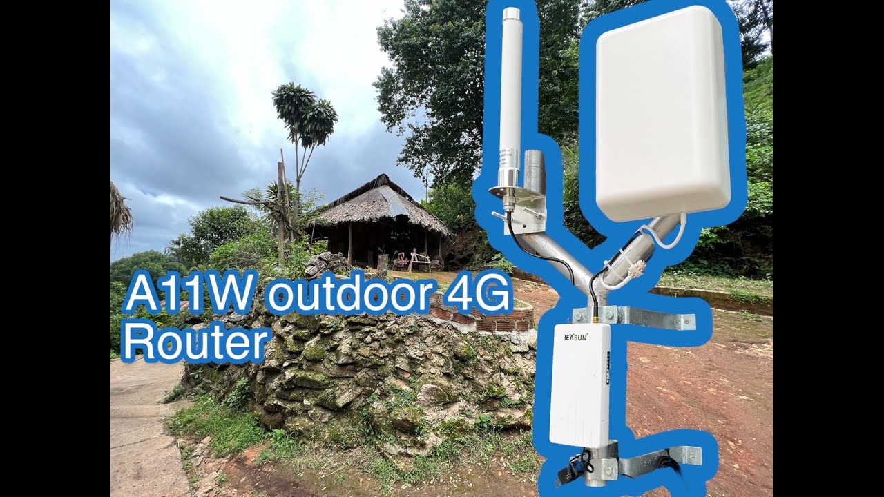 จัดให้สุด เพิ่มชุดเสาอากาศ WiFi  4G Outdoor Router A11W สำหรับติดตั้งใช้งานภายนอกอาคาร