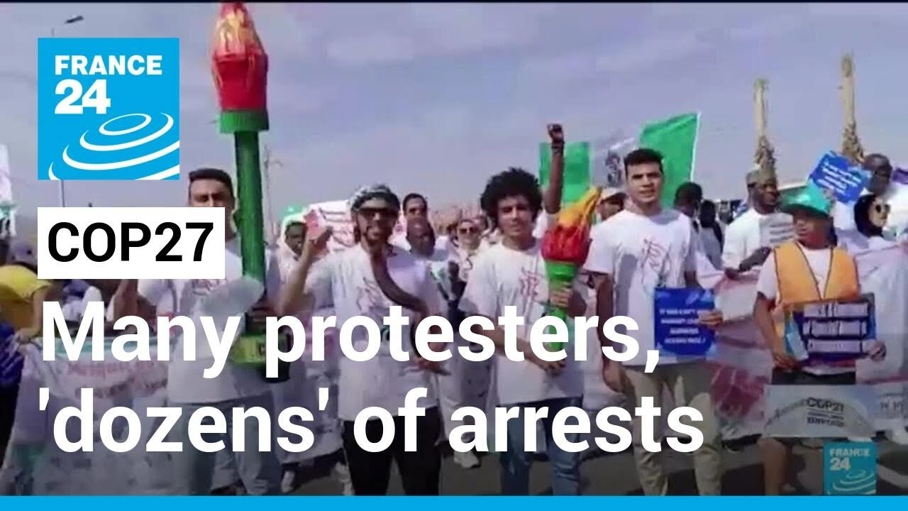 Many protesters at the Cop 27 climate conference &bull; FRANCE 24 English