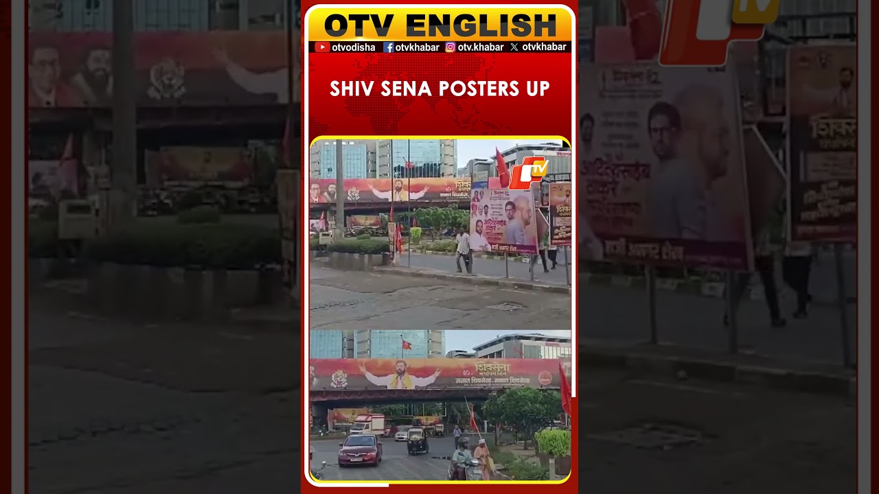 Shiv Sena Foundation Day Posters Put Up By Thackeray And Shinde In Mumbai