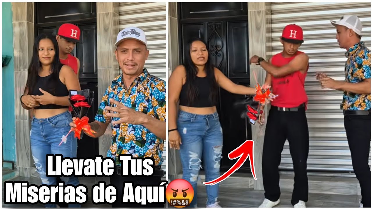 Manso en su ca.ra le tir0 el regalo que coman/che le llevó para china