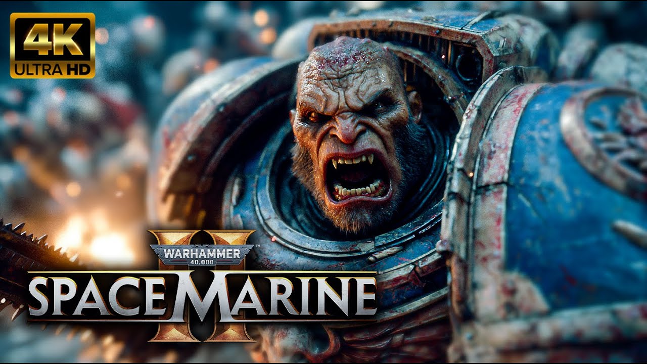 Warhammer 40,000: Space Marine 2 Game Movie - New Action  Game Movie 2026
