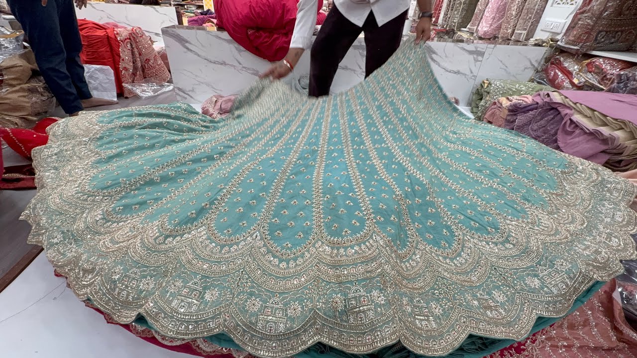 Chickpet Bangalore wholesale Exclusive Bridal Lehangas || single piece courier available ||