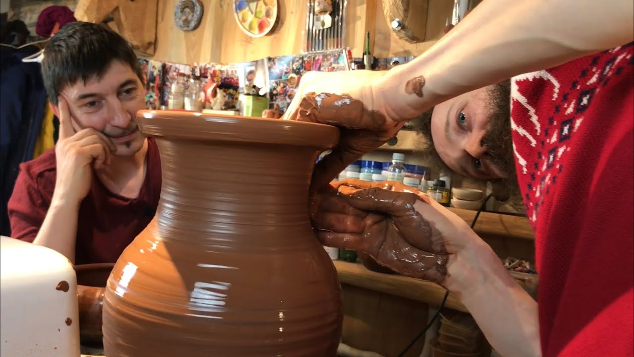 🍯  #ГлинаБрауни ТЕСТ Ярославской Глины Крутим Кувшин Гончарная школа Волшебство керамики