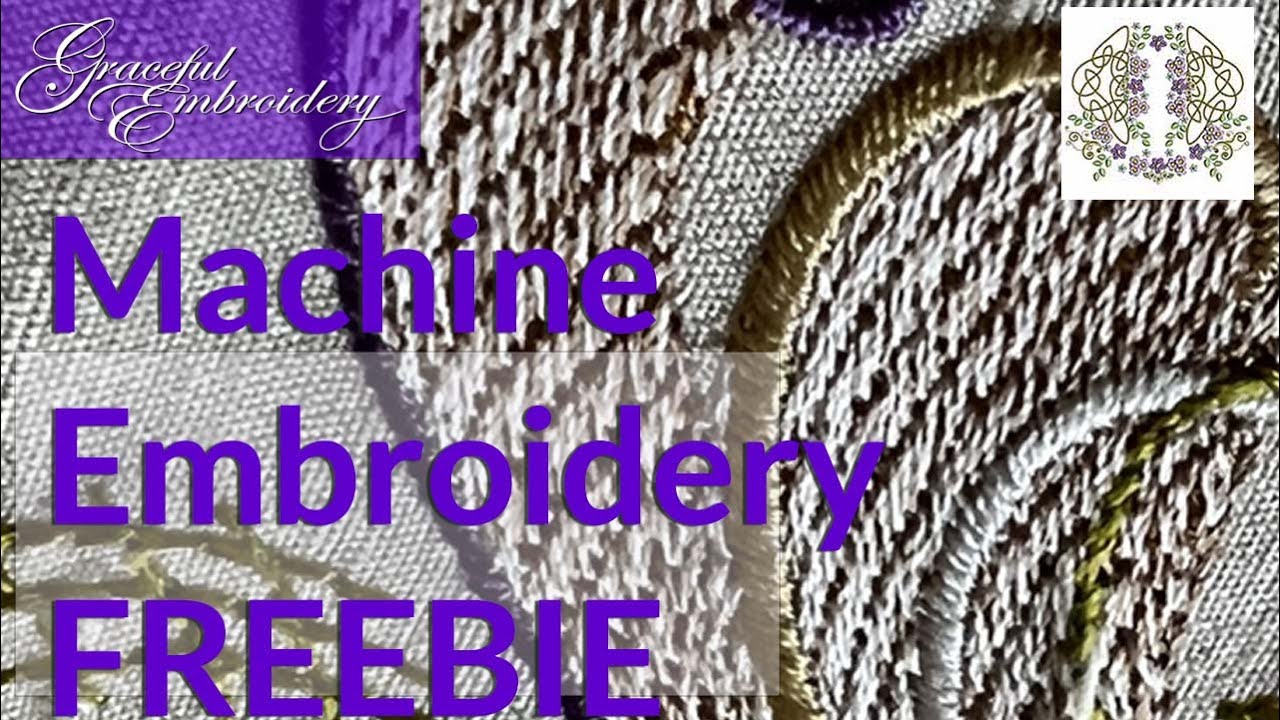FREE Machine Embroidery design for YouTube subscribers