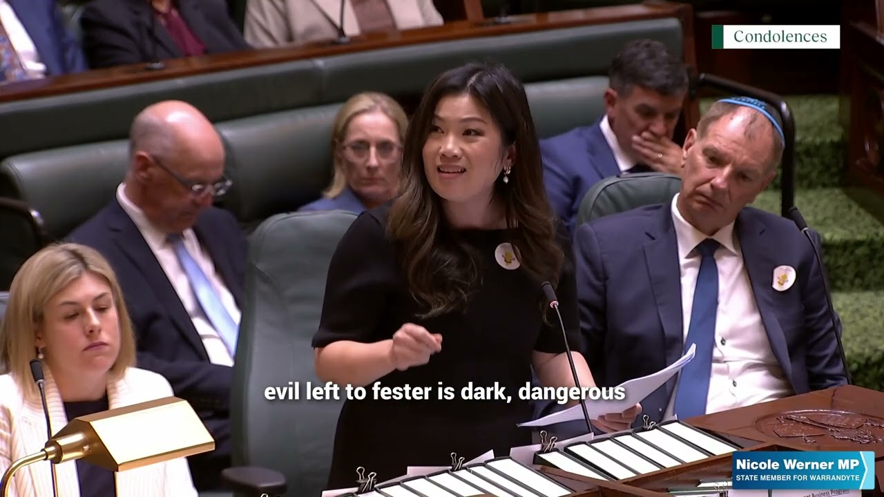 Condolence Motion for Victims of Bondi Terrorist Attack | Nicole Werner MP