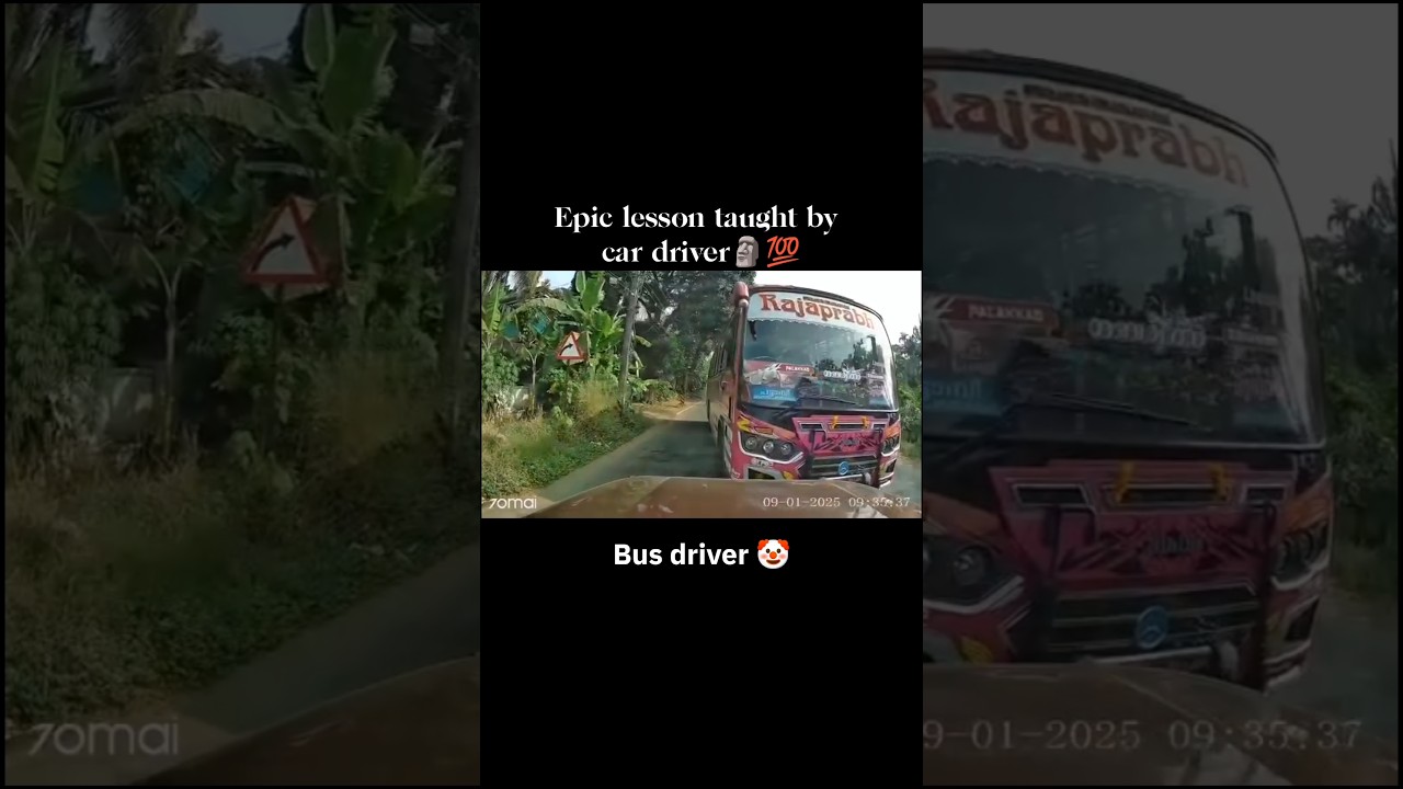 Road rage between car and bus driver 🫣#dashcamvideos #automobile #car #shorts #carenthusiast