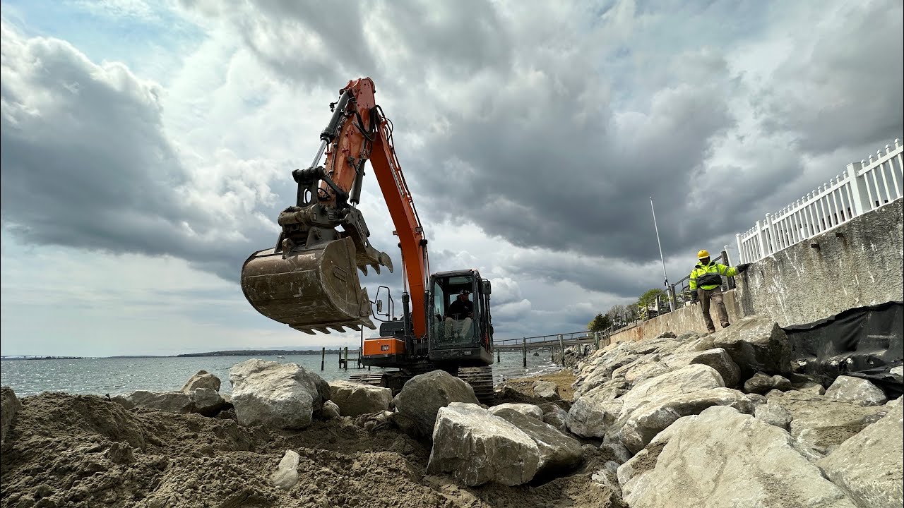 April Project Highlights: Revetment, Break Water, Attleboro Closure & Marsh Island by Lucianos