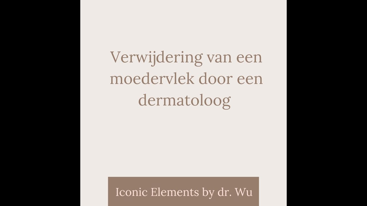 Moedervlek verwijdering door middel van een shave techniek