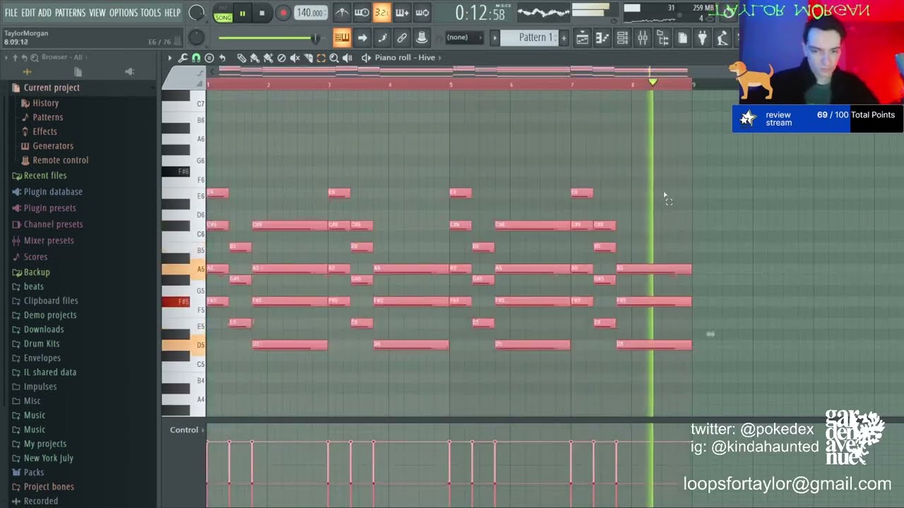 TAYLOR MORGAN MAKING BEATS ON STREAM | 12/17 STREAM