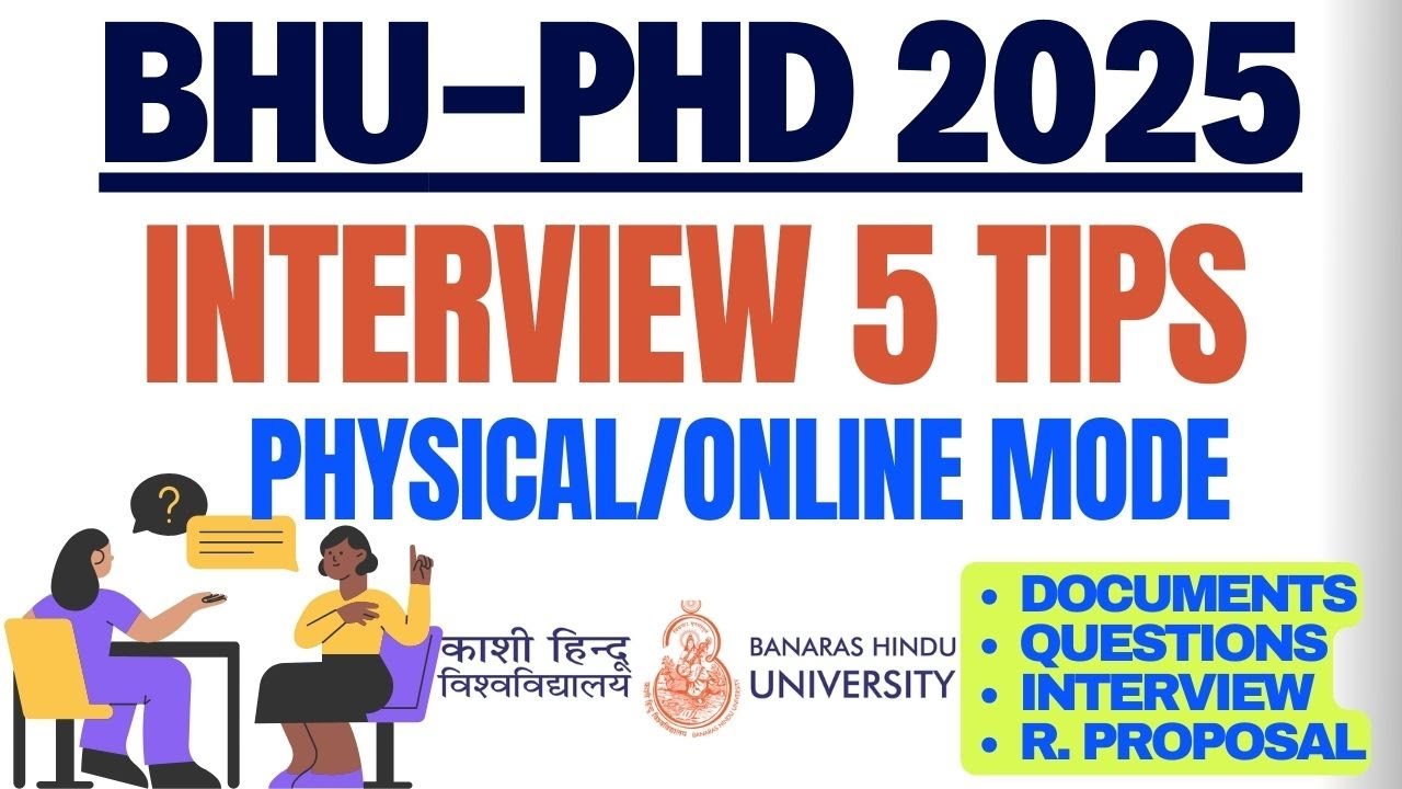 TIPS TO CRACK PHD INTERVIEW II BHU-PhD II Central University-Interview TIPS