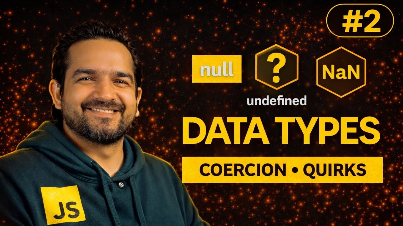 JavaScript Data Types Explained | Dynamic Typing, null, undefined & NaN | Quirks | Coercion