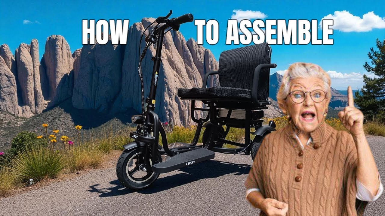 How To Assemble Your T-SPORT SCOTE-48350 3 Wheel Travel Mobility Scooter, Boot Scooter