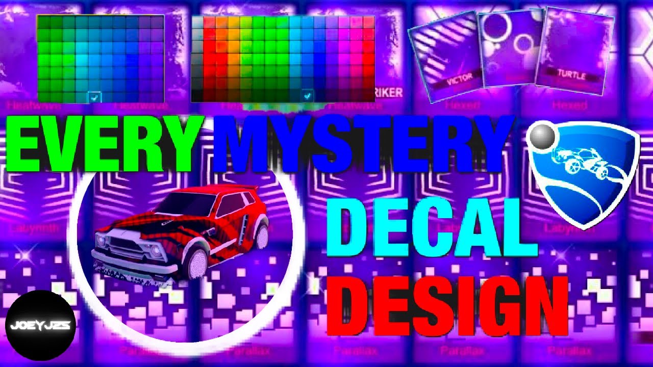 Every Mystery Decal Design In Rocket League !!!