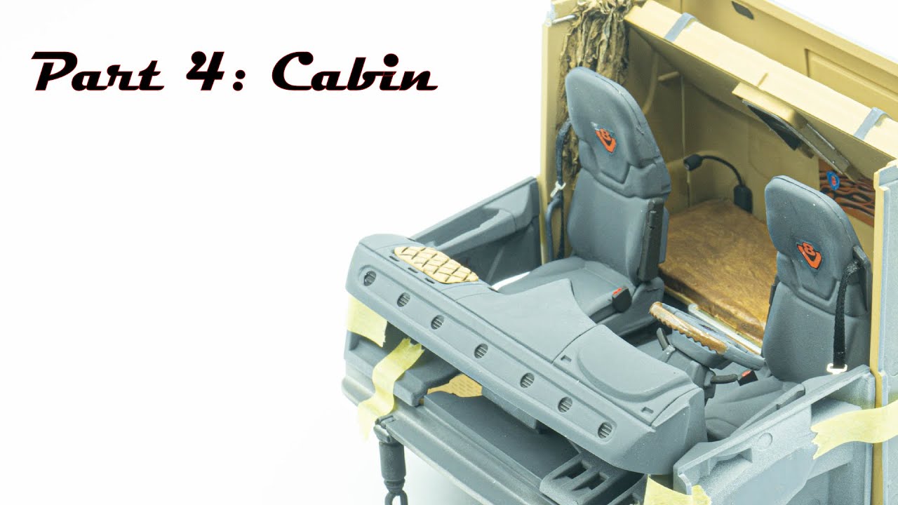 ITALERI 3897 SCANIA R730 BLACK AMBER – Part 4  (Cabin) Scale Model 1/24