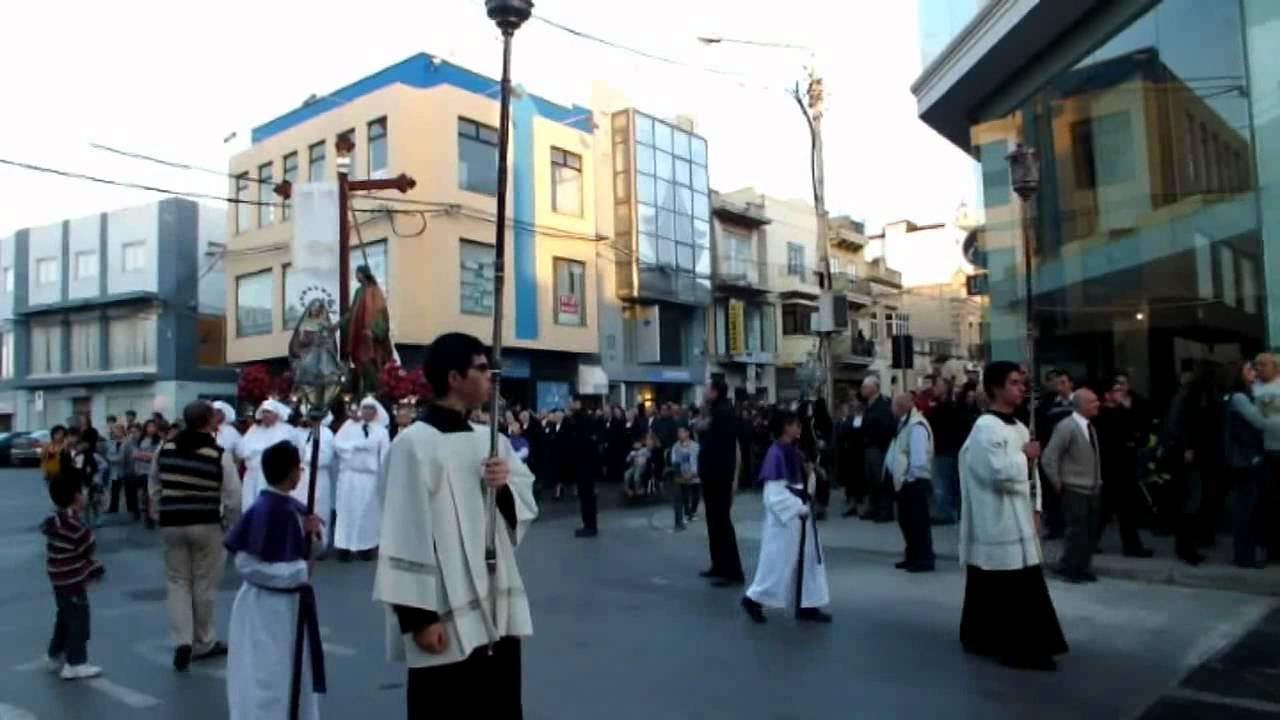 MALTA-Mosta: Procession of Our Lady of Sorrows 2012