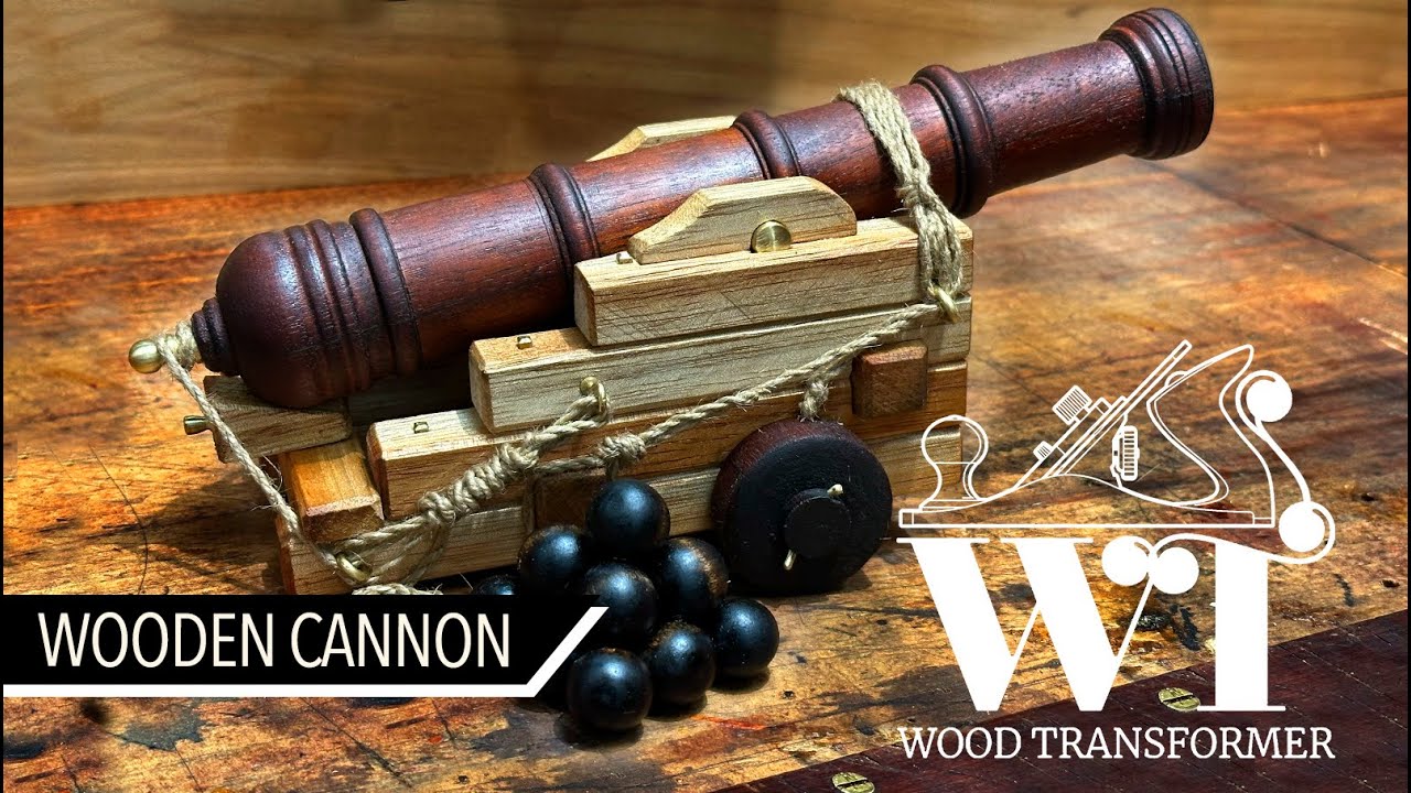 Pirate Cannon, making a Wooden Cannon with Scrap Wood