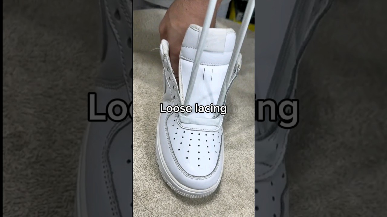 How to loose lace air force 1's (Easy way)