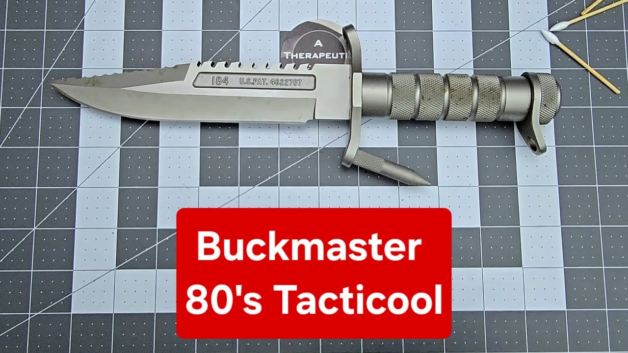 1980's Tactical madness! The Buckmaster 184 from Buck Knives #review #atherapeuticedge 
