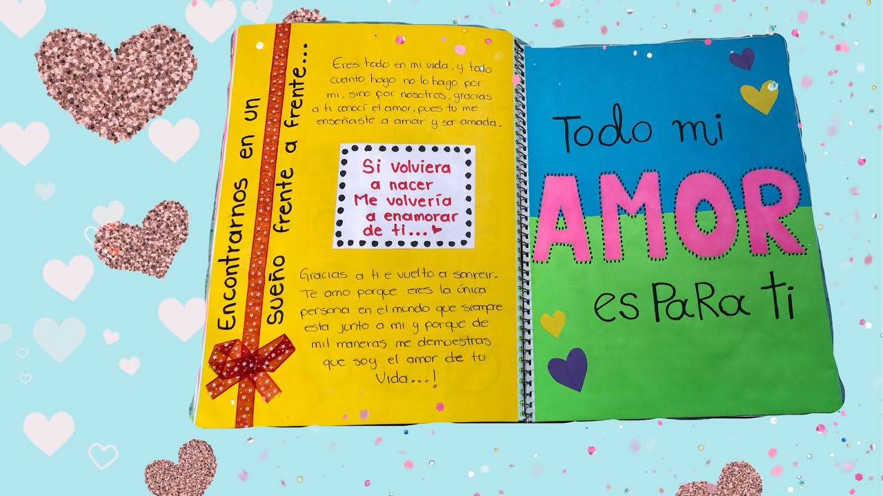 REGALO DE 1 ANIVERSARIO PARA MI NOVIO ❤️ ( IDEAS ) cuaderno 1 parte