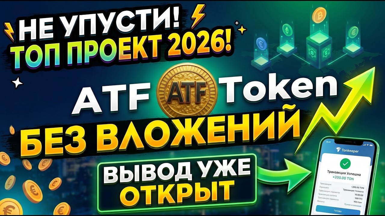 🔥 НЕ УПУСТИ ТОП ПРОЕКТ 20ATF Token Airdrop БЕЗ ВЛкрипта без вложенийОЖЕНИЙ &mdash; ВЫВОД УЖЕ ОТКРЫТ!