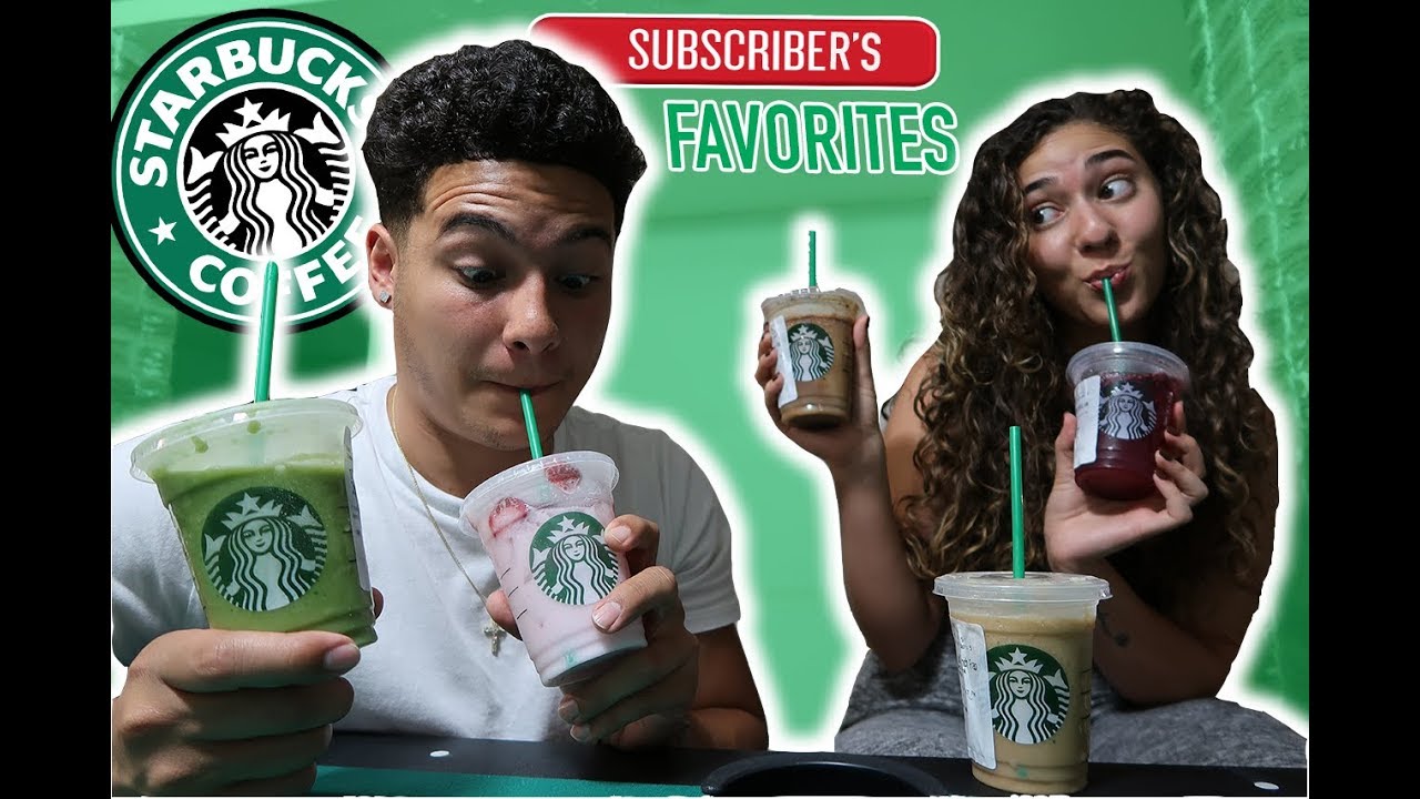 Trying OUR Subscribers FAVORITE Starbucks Drinks !!!